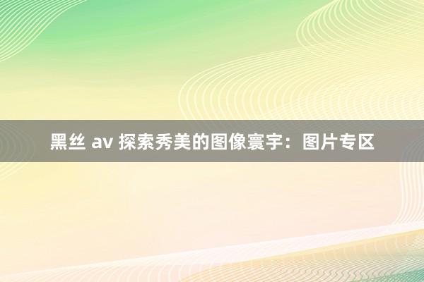 黑丝 av 探索秀美的图像寰宇：图片专区