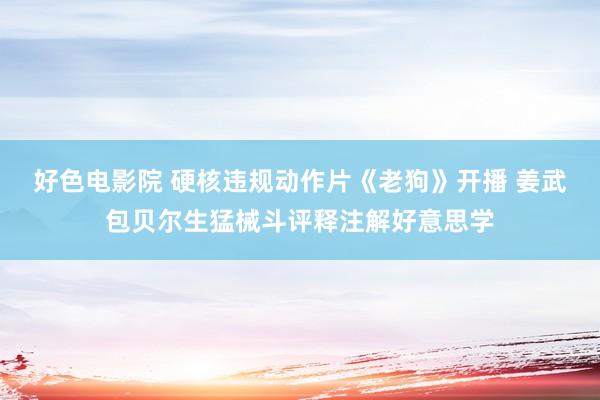 好色电影院 硬核违规动作片《老狗》开播 姜武包贝尔生猛械斗评释注解好意思学