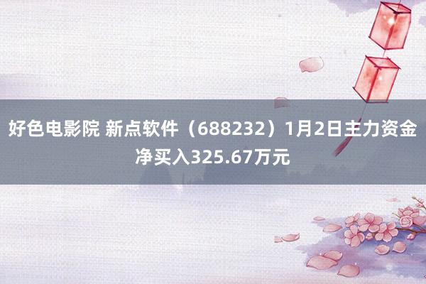 好色电影院 新点软件（688232）1月2日主力资金净买入325.67万元
