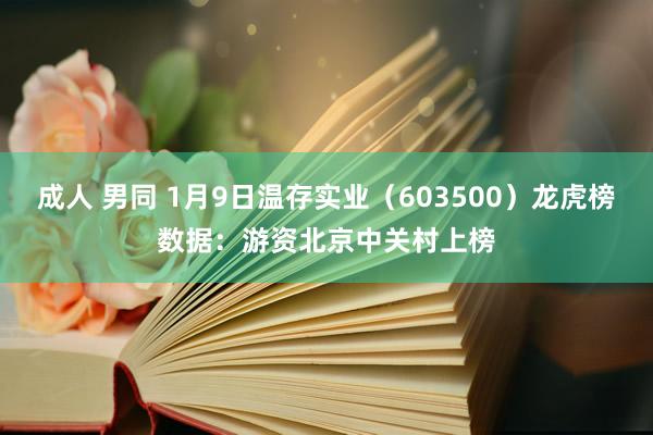 成人 男同 1月9日温存实业（603500）龙虎榜数据：游资北京中关村上榜